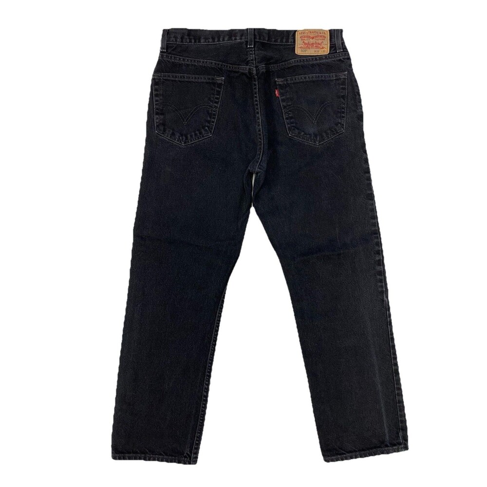 Vintage Y2K Levi’s 505 Black Jeans 34x29 Regular Fit Men’s